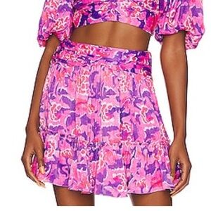 Rococo Sand pink & purple mini skirt. Size small.
Worn once!